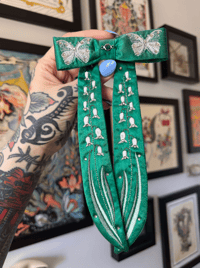 LILLY OF THE VALLEY EMBROIDERED SCARF