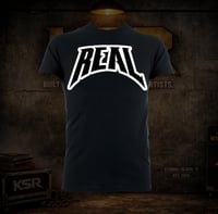  Real White Outline Logo Tee