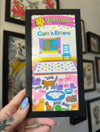 CATS AND KITTENS - framed stickers! 