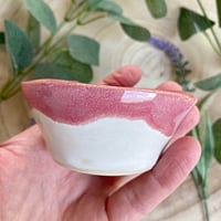 Image 3 of Pink Heart Shaped Ceramic Trinket Dish.