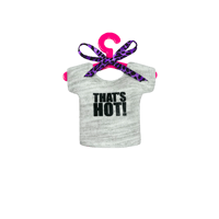 CANDY THAT'S HOT GREY TOP