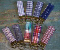 Image 1 of Handmade Essential Fabric Key Fob, Everyday Key Ring
