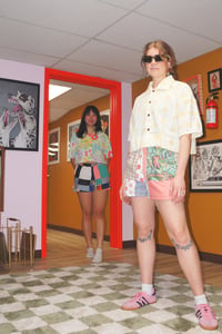 Image 4 of quilted shorts 2