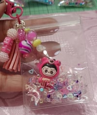Image 3 of Bubu shaker beaded charm keychains