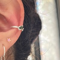 Image 1 of green earcuff