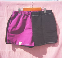 Image 1 of color block shorts