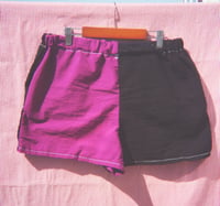 Image 2 of color block shorts