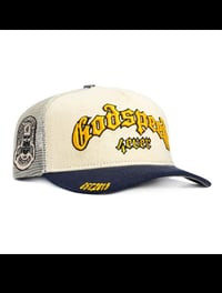 GodSpeed Trucker Hat Bone Yellow Navy