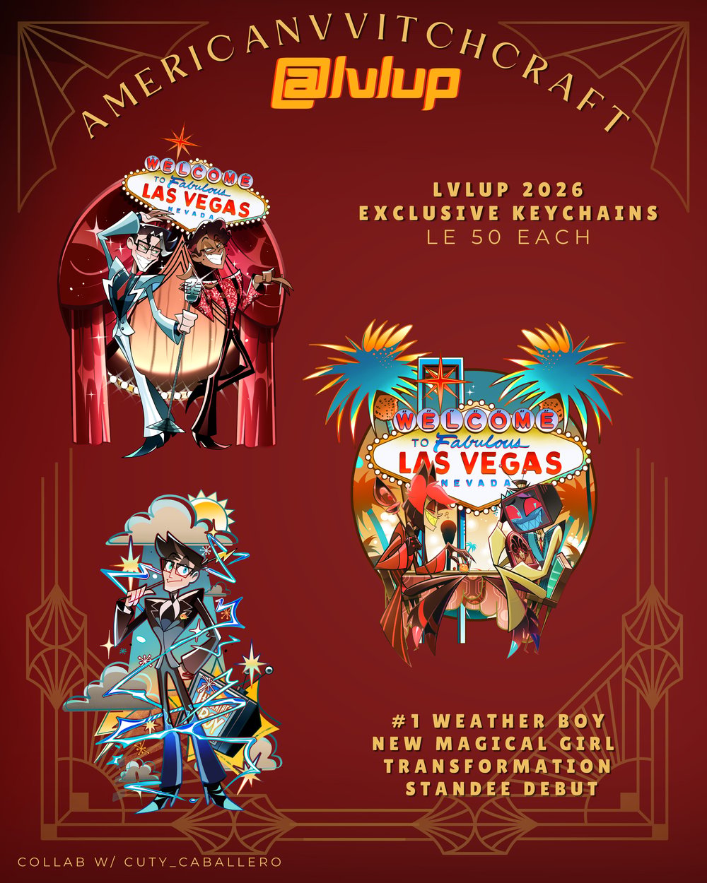Lvl Up Exclusives: Radiostatic & MurderMedia Standees & Acrylic Charms