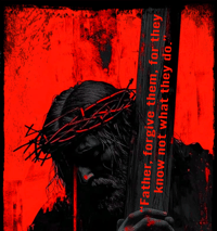 Image 2 of The Passion Of The Christ Custom Shirt - Vintage Style Graphic Long Sleeve Tee