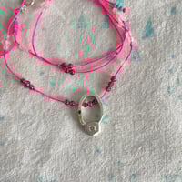 Image 4 of pink petal flower necklace