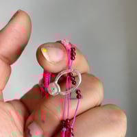 Image 3 of pink petal flower necklace