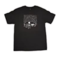 Flowers taped to pens - couch shirt