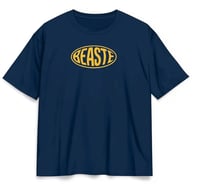 BEASTE Classic Tee - Navy/Yellow