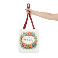 Image 5 of Mother's Day Floral Tote Bag – "Happy Mother's Day" Spring Flower Gift