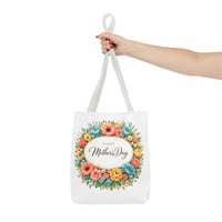 Image 7 of Mother's Day Floral Tote Bag – "Happy Mother's Day" Spring Flower Gift