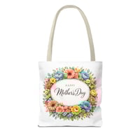 Image 8 of Mother's Day Floral Tote Bag – "Happy Mother's Day" Spring Flower Gift