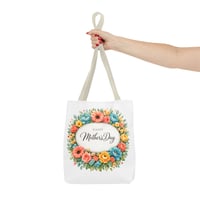 Image 9 of Mother's Day Floral Tote Bag – "Happy Mother's Day" Spring Flower Gift