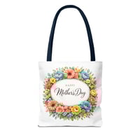 Image 10 of Mother's Day Floral Tote Bag – "Happy Mother's Day" Spring Flower Gift