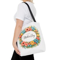 Image 13 of Mother's Day Floral Tote Bag – "Happy Mother's Day" Spring Flower Gift