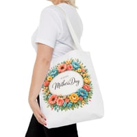 Image 21 of Mother's Day Floral Tote Bag – "Happy Mother's Day" Spring Flower Gift
