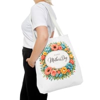 Image 23 of Mother's Day Floral Tote Bag – "Happy Mother's Day" Spring Flower Gift