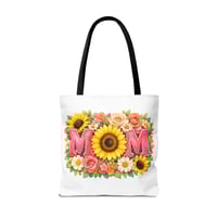 Image 14 of Mom Floral Sunflower Tote Bag – Mother’s Day Gift, Floral MOM Canvas Tote