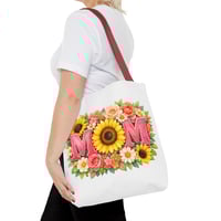 Image 17 of Mom Floral Sunflower Tote Bag – Mother’s Day Gift, Floral MOM Canvas Tote