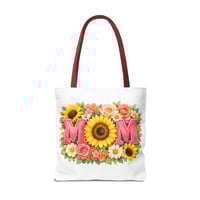 Image 18 of Mom Floral Sunflower Tote Bag – Mother’s Day Gift, Floral MOM Canvas Tote
