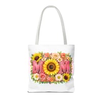 Image 20 of Mom Floral Sunflower Tote Bag – Mother’s Day Gift, Floral MOM Canvas Tote