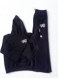 LIMITED EDITION "MAD LIT" SIGNATURE FLAG STRAIGHT LEG GARMENT DYE SWEATS