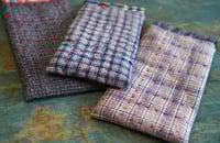 Image 2 of Vintage Fabric Reading Glasses Pouch – Snap Shut Portable Glasses Case