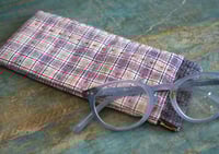 Image 3 of Vintage Fabric Reading Glasses Pouch – Snap Shut Portable Glasses Case