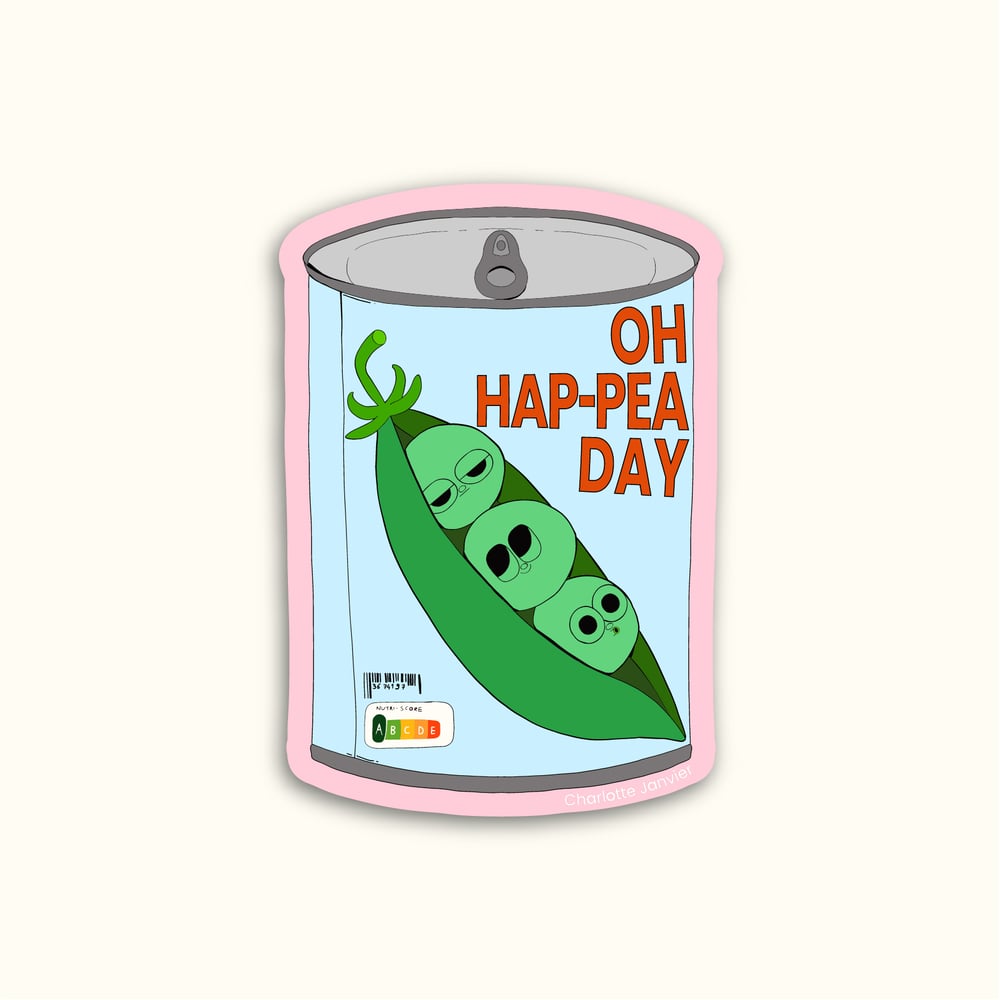 Image of A6 CUT OUT CARD - OH HAP-PEA DAY