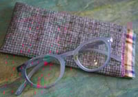 Image 5 of Vintage Fabric Reading Glasses Pouch – Snap Shut Portable Glasses Case