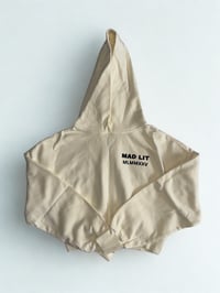 Image 1 of LIMITED EDITION WOMEN'S "MLMMXXV" GARMENT DYE CROP HOODIE