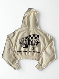 Image 6 of LIMITED EDITION WOMEN'S "MLMMXXV" GARMENT DYE CROP HOODIE