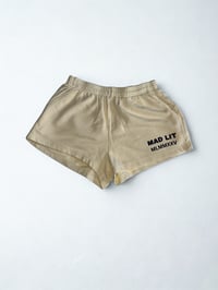 Image 1 of LIMITED EDITION WOMEN'S "MLMMXXV" GARMENT DYE CREAM SHORTS