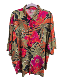 Image 1 of Basic Edition Tropical Floral Button-up 