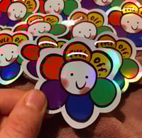 Fck off. Flower Sticker 