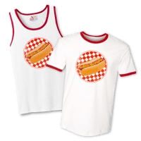 Image 1 of Eat the Rich Hot Dog Tank Top