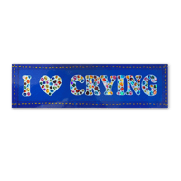 I <3 Crying Bumper Sticker
