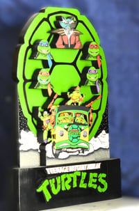Image 3 of Teenage Mutant Ninja Turtles TV Series Hand Crafted 3D Wooden Diorama Wall Décor