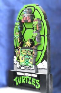 Image 4 of Teenage Mutant Ninja Turtles TV Series Hand Crafted 3D Wooden Diorama Wall Décor