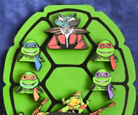 Image 7 of Teenage Mutant Ninja Turtles TV Series Hand Crafted 3D Wooden Diorama Wall Décor