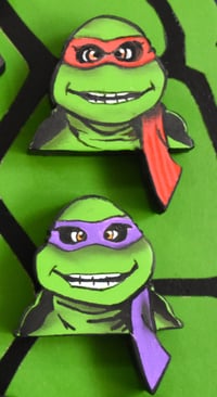 Image 9 of Teenage Mutant Ninja Turtles TV Series Hand Crafted 3D Wooden Diorama Wall Décor