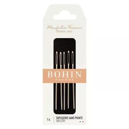 Image of BACK IN STOCK ! Bohin Tapestry Size 14 Needles for Button Making