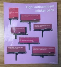 Image 2 of Fight Antisemitism Sticker Sheet
