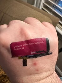 Image 3 of Fight Antisemitism Single Temporary Tattoo