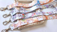 Image 2 of cat, corgi lanyard